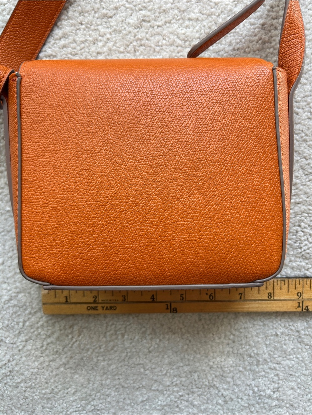 a new day Orange Pebbled Faux Leather Crossbody Bag - Picture 6 of 8